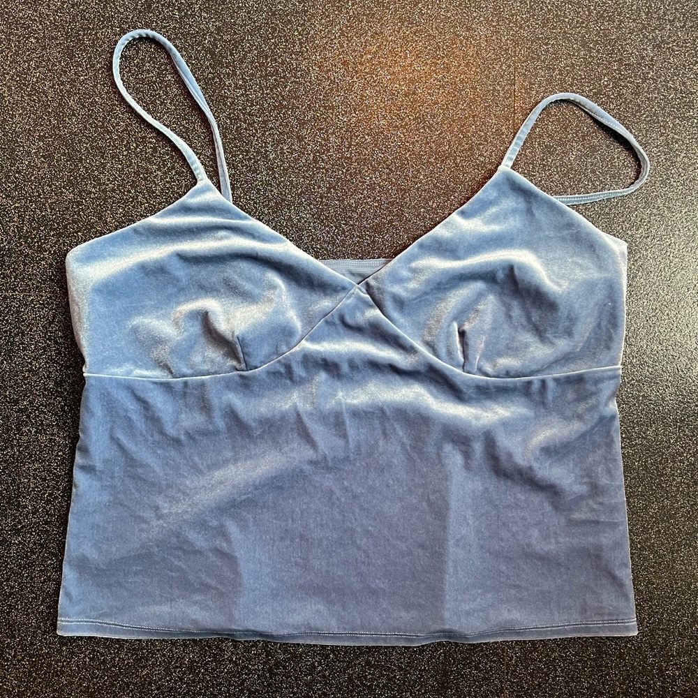 Silvery blue tank top